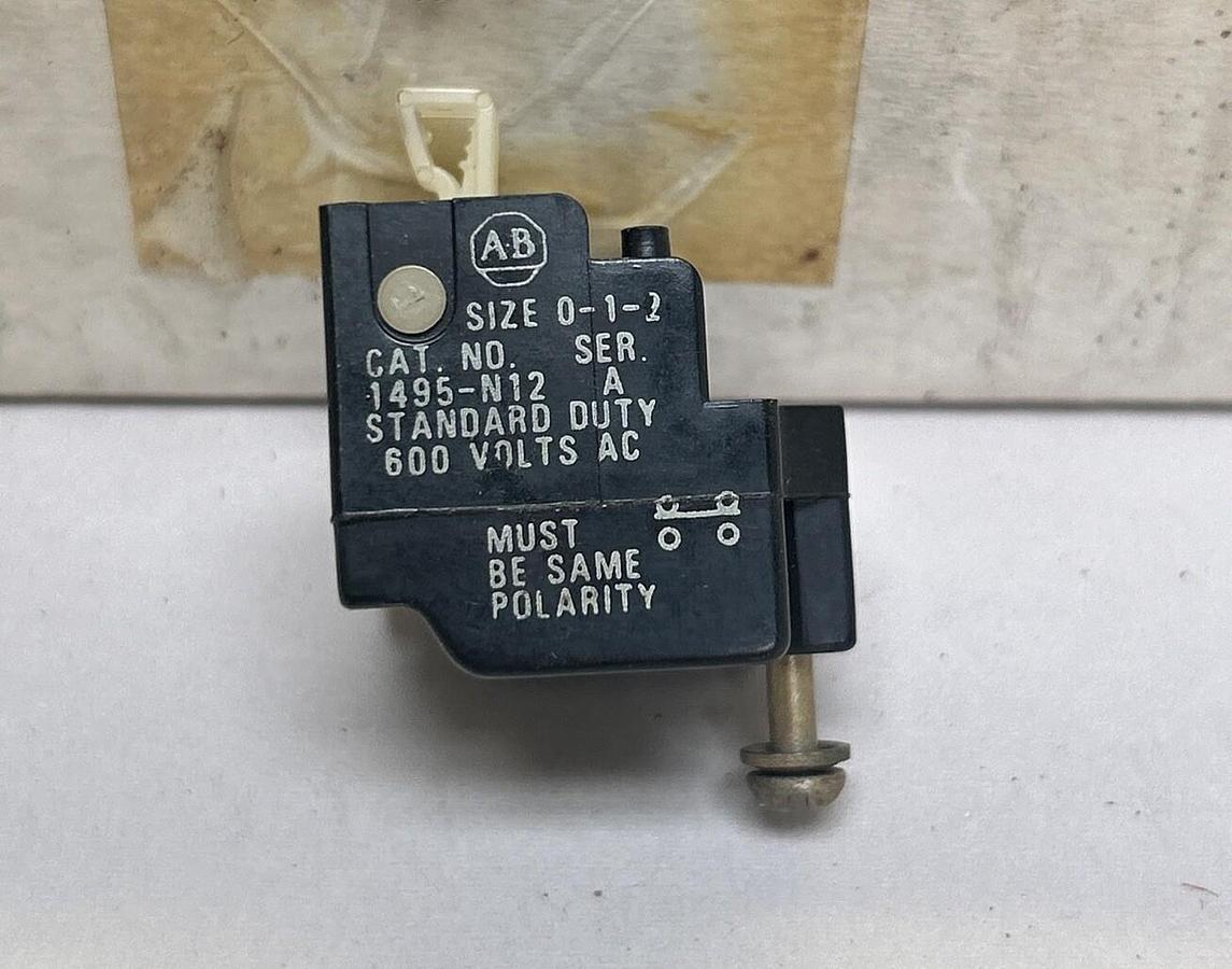 Used ALLEN BRADLEY,1495-N12,AUXILIARY CONTACT LOT OF 14