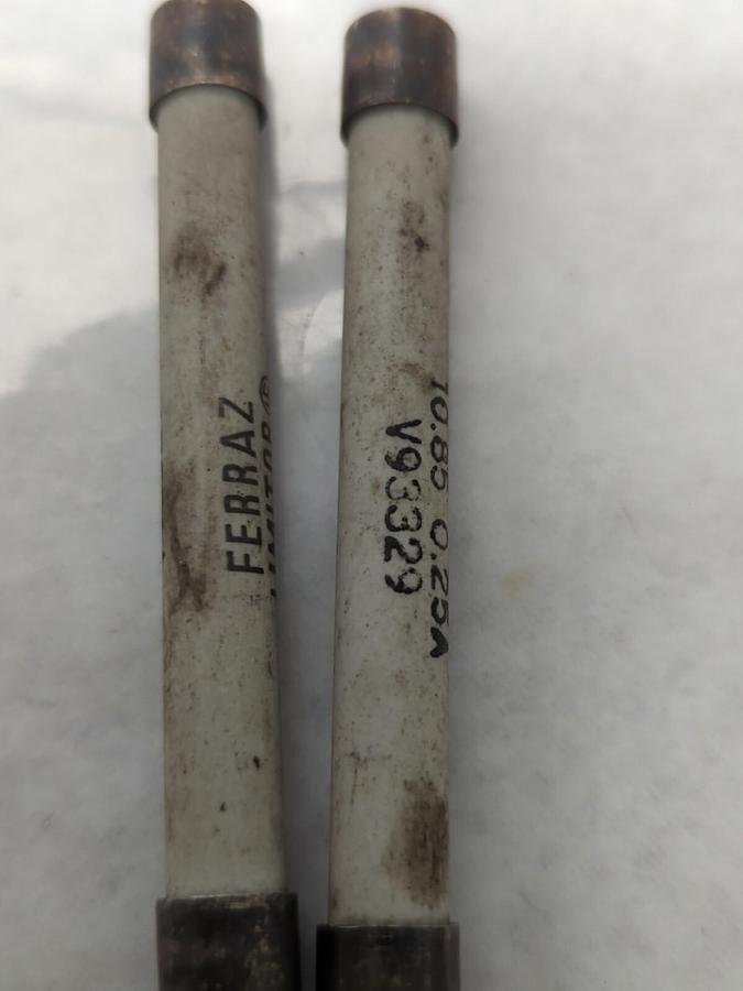 Used FERRAZ,V93329,LIMITOR FUSE .25 AMP LOT OF 2 PRE-OWNED