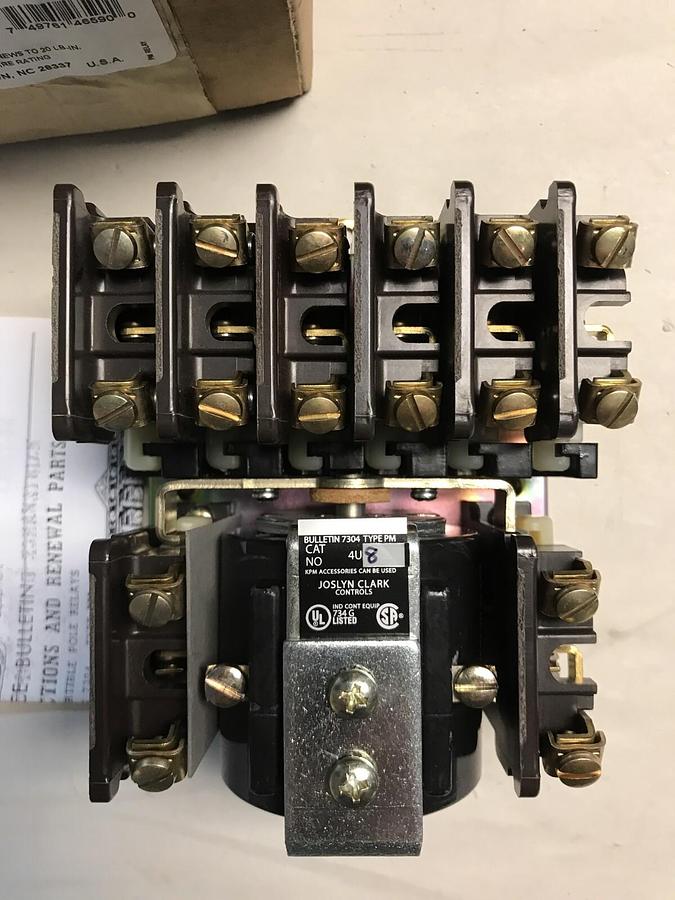 Joslyn Clark,4U8-240 PM D.C.,Control Relay 46590 NOS