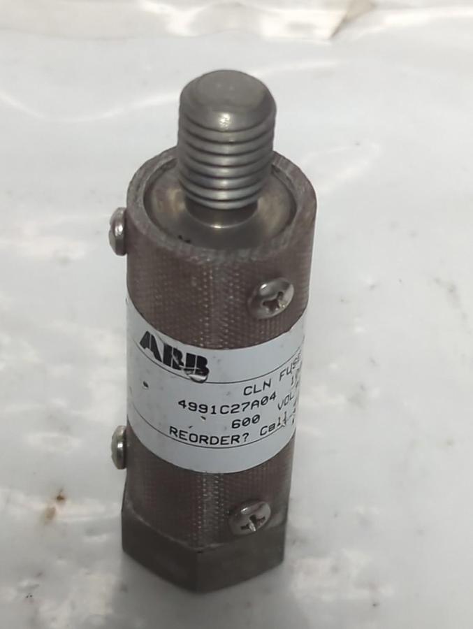 Used ABB,4991C27A04,CLN FUSE 100 AMP 600 VOLT PRE-OWNED