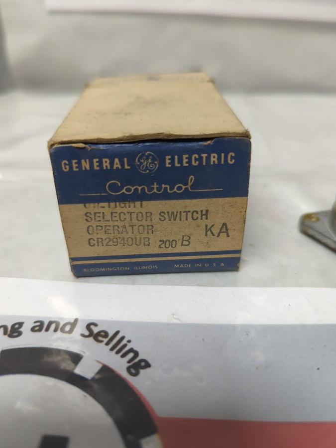 GENERAL ELECTRIC,CR2940UB,SELECTOR SWITCH NOS
