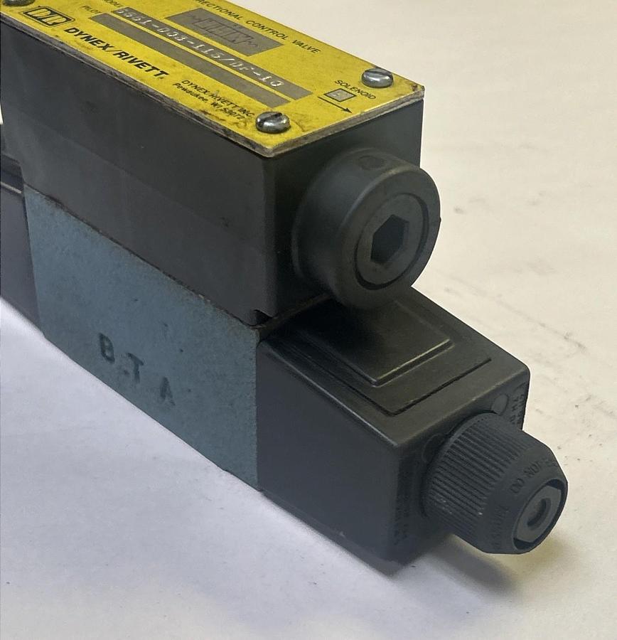 Used DYNEX / RIVETT,6551-D03-115/DF-10,DIRECTIONAL CONTROL VALVE