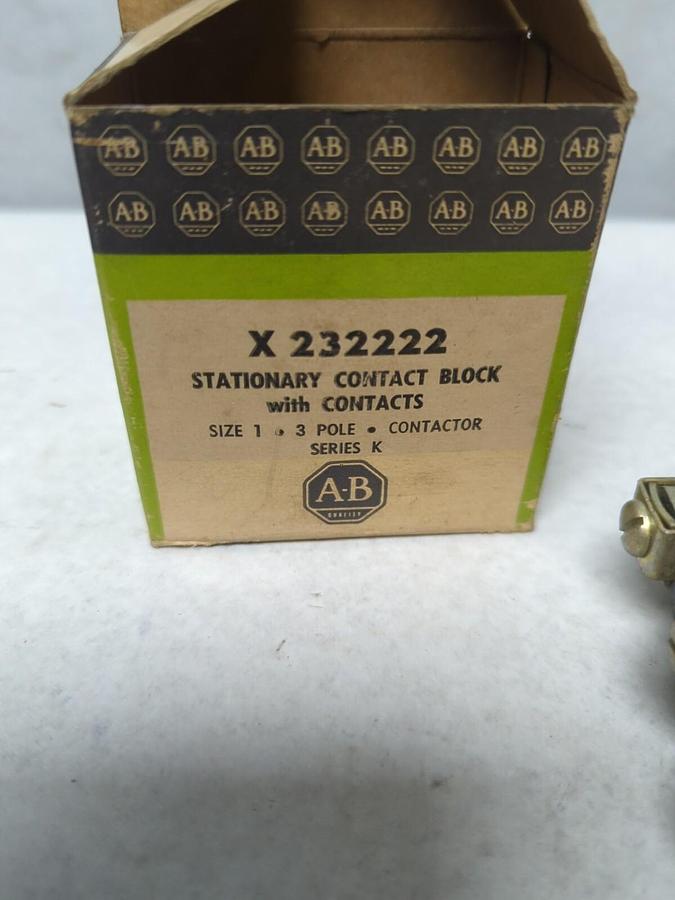 ALLEN-BRADLEY,X-232222,STATIONARY CONTACT BLOCK NOS