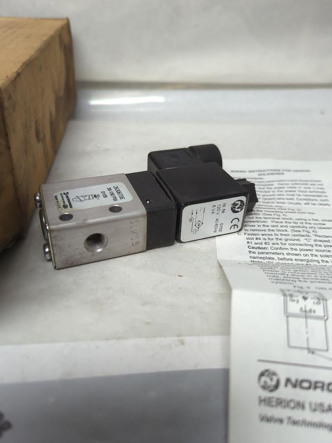 NORGREN,2630670E-0162N-G,SOLENOID VALVE 120V 40-60HZ 6VA 30-150PSI NOS