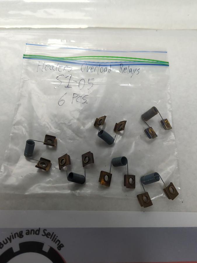 Used JOSLYN CLARK,S1-05,OVERLOAD THERMAL HEATER ELEMENT LOT OF 6 PRE-OWNED