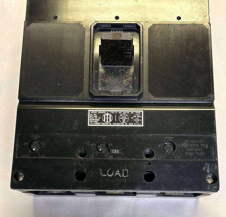 Used ITE,ET400,CIRCUIT BREAKER 400A 600V 3P