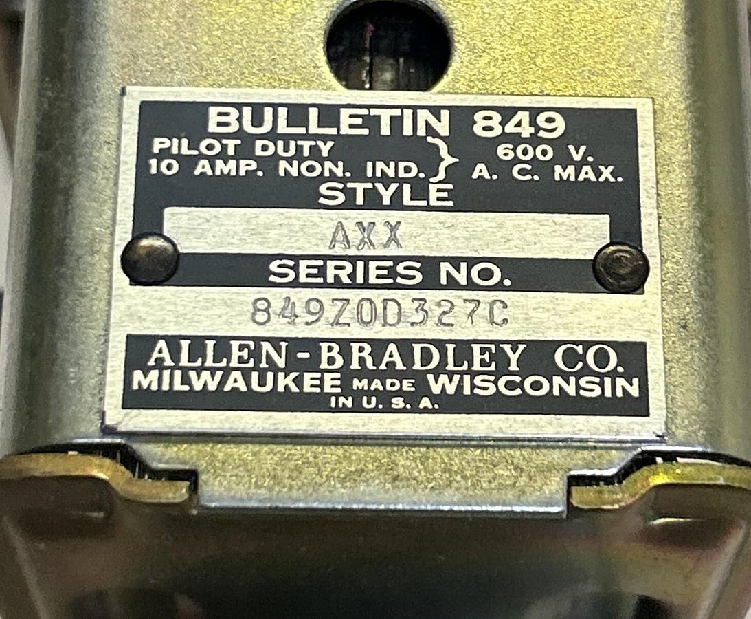 Used ALLEN BRADLEY,849-AXX,PNEUMATIC TIMER