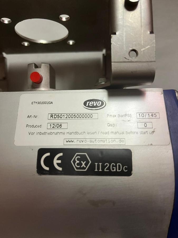 REVO,RD501200500000,Pneumatic Actuator with DN100PN16 4" Butterfly Valve