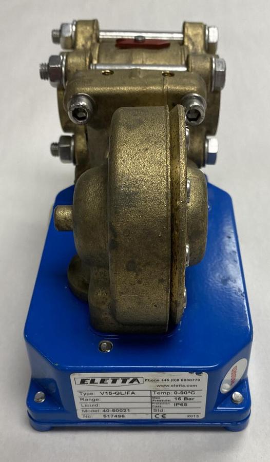 Eletta,V15-GL/FA 40-50021,Flow Monitor 16 Bar Max Press 1 INCH New no Box