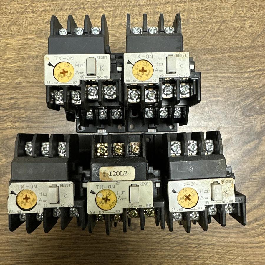 Used Fuji,TK-ON,Thermal Overload Relay LOT of 5