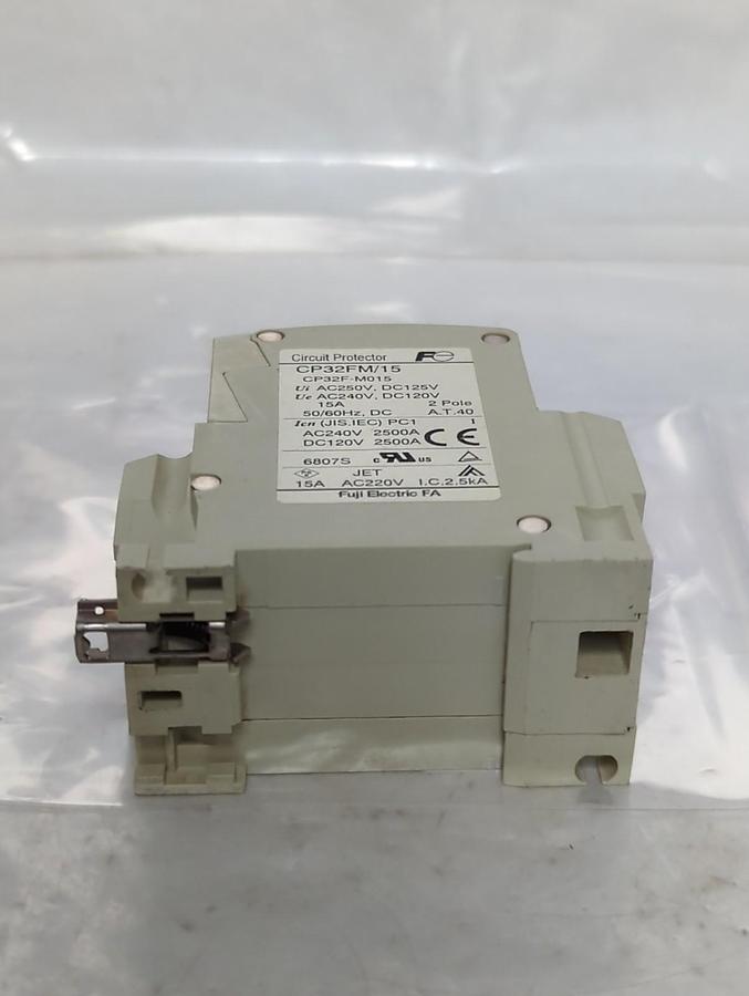 Used FUJI,CP32FM/15,CIRCUIT BREAKER 15 AMP PRE-OWNED