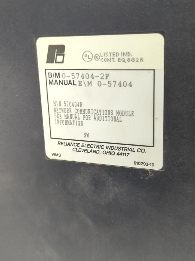 RELIANCE ELECTRIC,0-57404-2F,NETWORK COMMUNICATION MODULE NOS