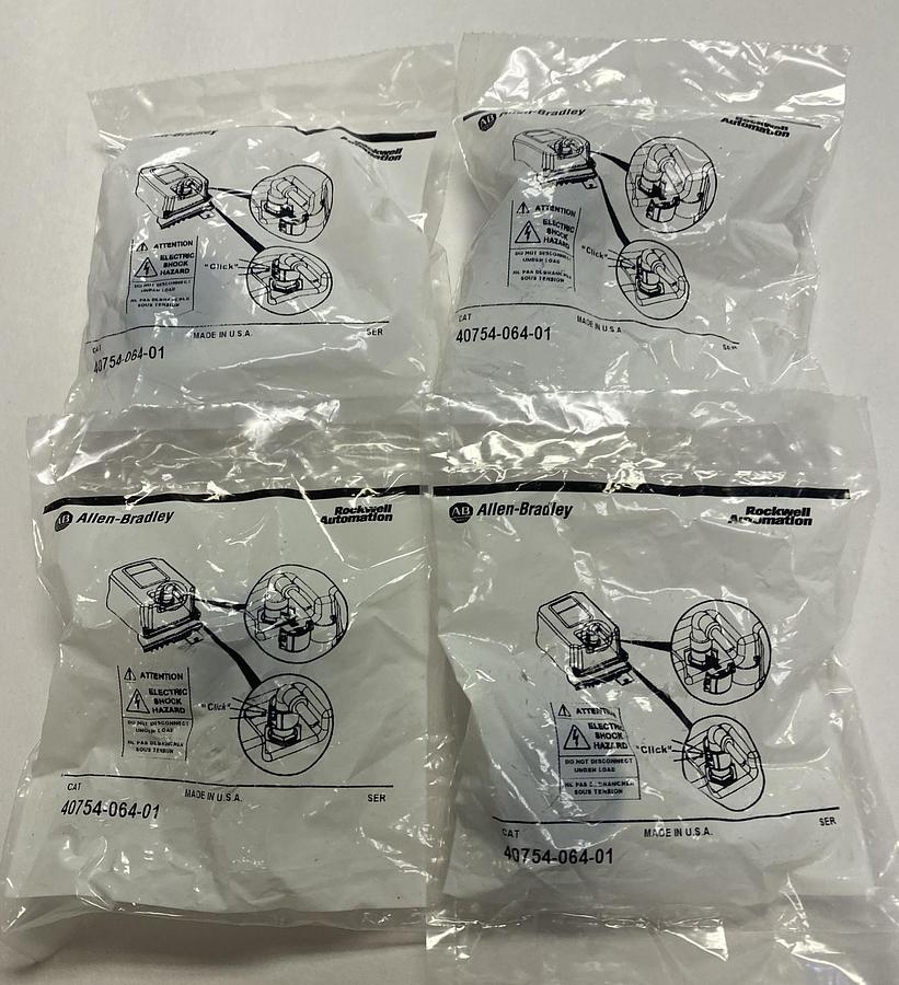 ALLEN BRADLEY,40754-064-01,CONNECTOR ACCESSORY LOT OF 4 NEW