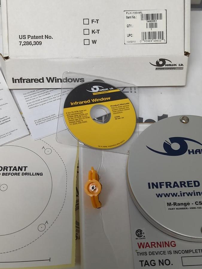 HAWK I.R.,FLK-100-M-L,INFRARED WINDOW NEW