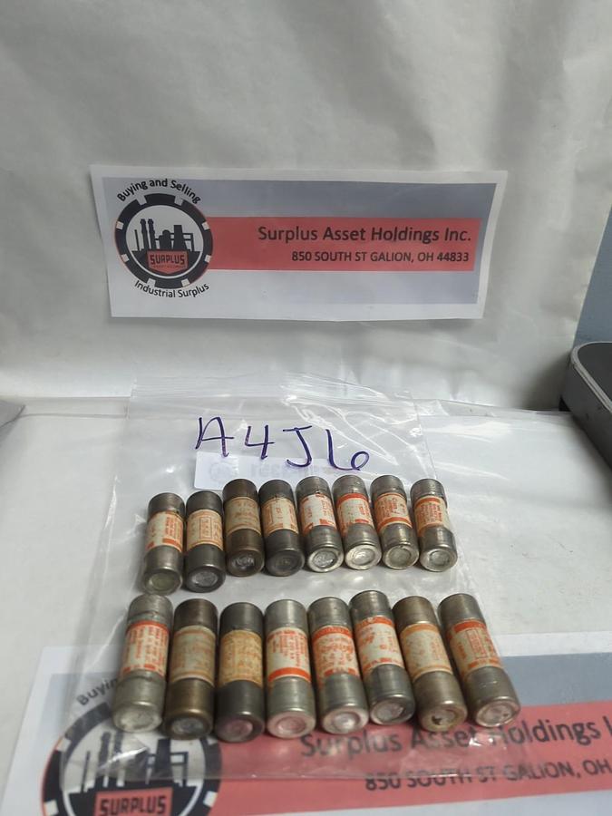 Used CHASE SHAWMUT,A4J6,AMP-TRAP 6 AMP FUSE LOT OF 16 PRE-OWNED