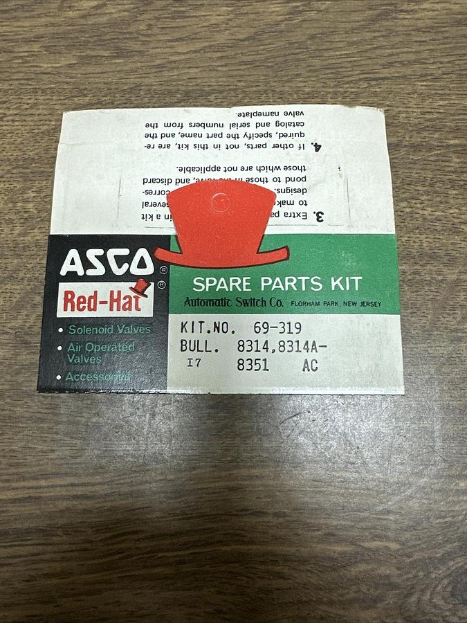 Used Asco,69-319,Spare Parts Kit