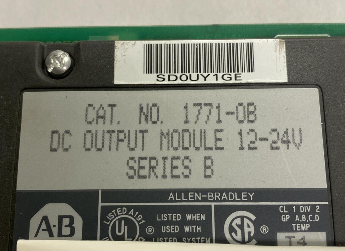Used ALLEN BRADLEY,1771-OB,SER B OUTPUT MODULE REFURBISHED