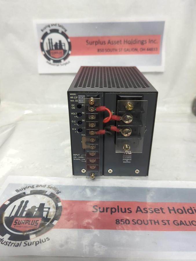 Used NEMIC LAMBDA,HR-12F-24V,POWER SUPPLY 100-120VAC 50/60HZ PRE-OWNED