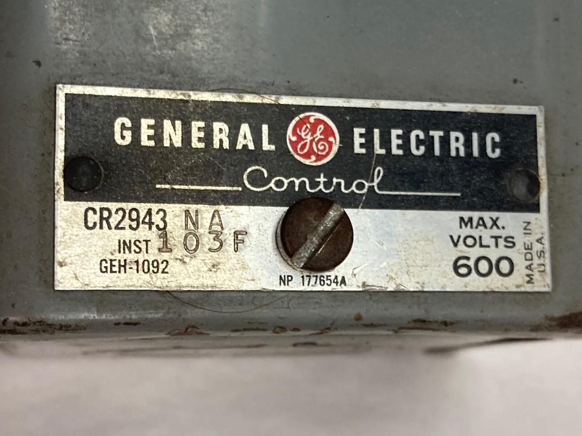 Used General Electric,CR2943NA103F,Control Station 600V