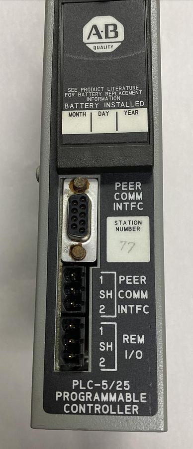 Used ALLEN BRADLEY,1785-LT2,SER A PLC-5/25 PROCESSOR MODULE