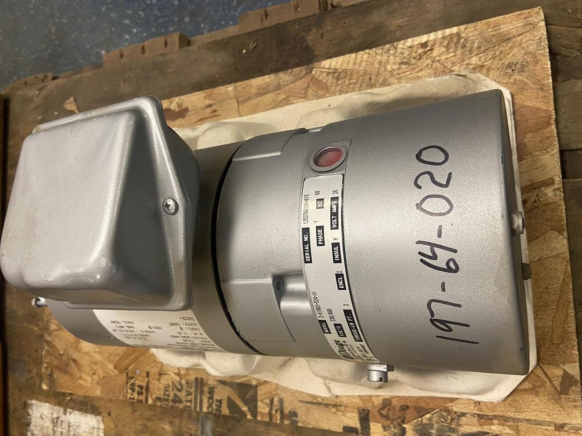 Used Electric-Gear,8E01183SB,3/4hp Crane Brake Motor 1725RPM 230/460V Frame EBP143TW