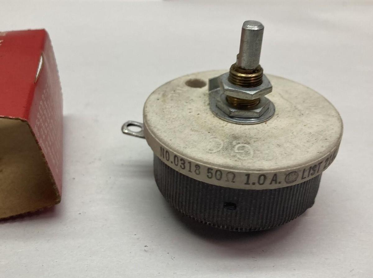 Used Ohmite,0318,Rheostat 1.0A Series 7837