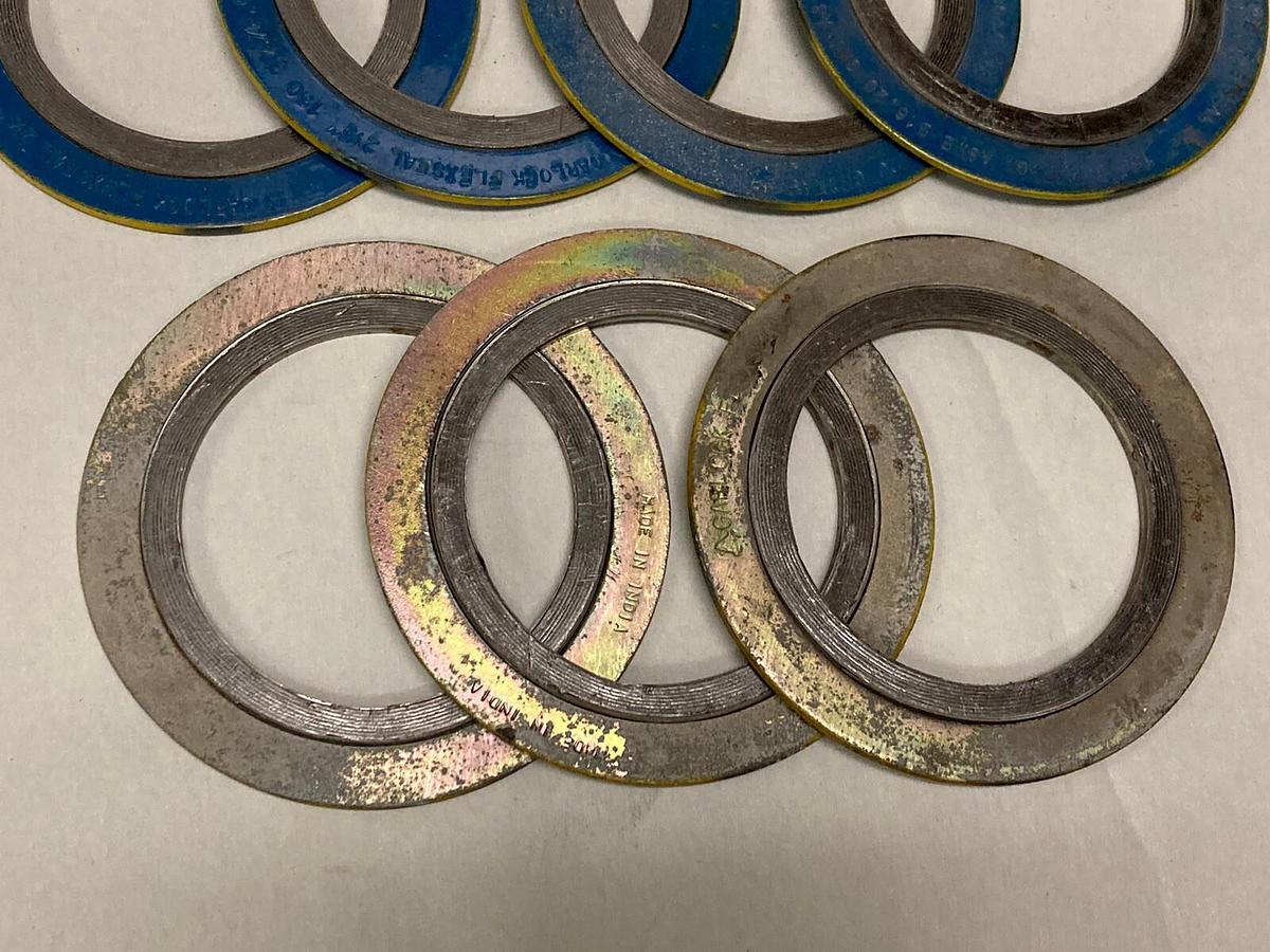 Used Garlock,B16.20 304-FG,Flex Seal Spiral Wound 2-1/2 Inches 150 ASME Lot of 7