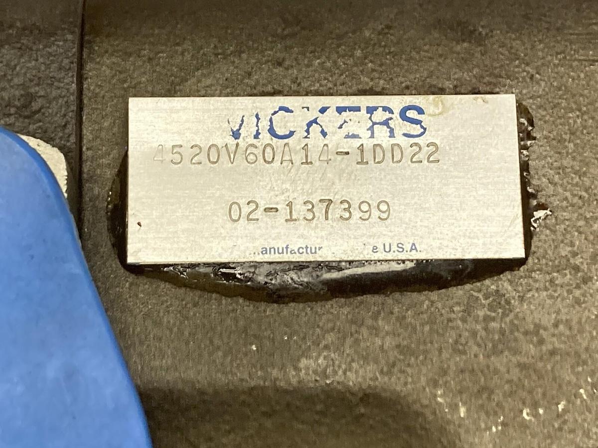 Used Vickers,02-137399,Vane Pump 4520V60A14-1DD22