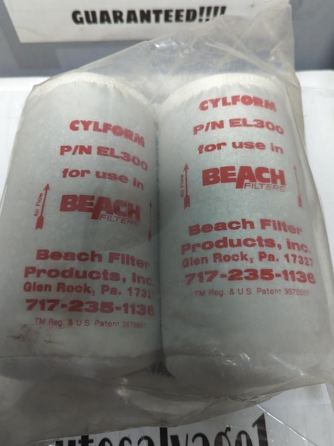 BEACH CYLOFORM,E1300,DESICCANT ELEMENT FILTERS FOR USE IN BEACH FILTER PK OF 2