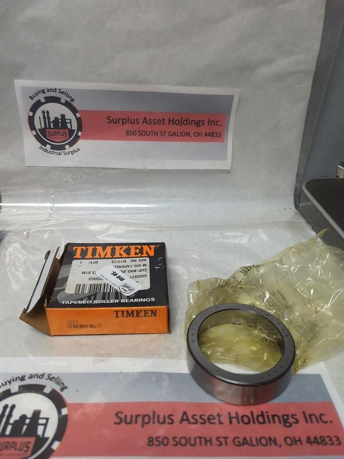 TIMKEN,3821,ROLLER BEARING CUP NOS