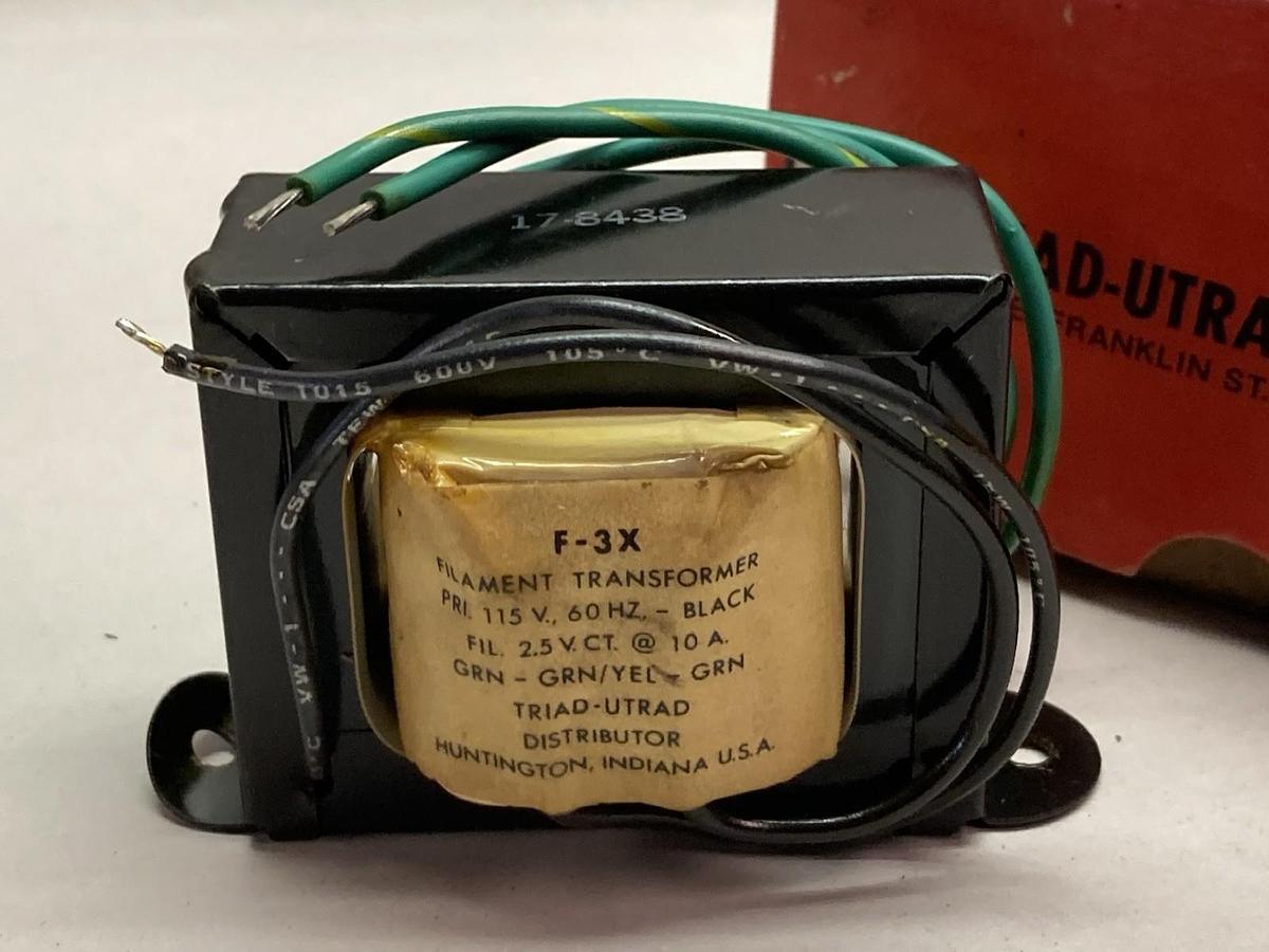 Triad,F-7X,Filament Transformer Pri.-115V Sec. 2.5VCT