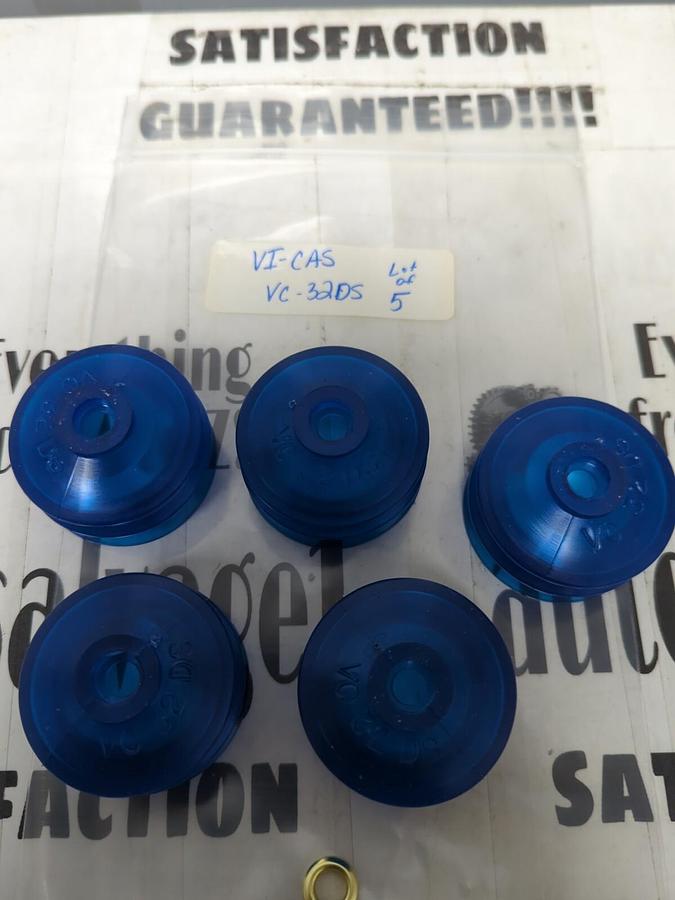 VI-CAS,VC-32DS,2 INCH VACUUM CUPS LOT OF 5 NOS