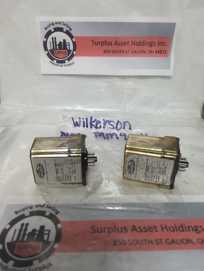 Used WILKERSON,MM9046,RELAY 24VDC LOT OF 2 PRE-OWNED