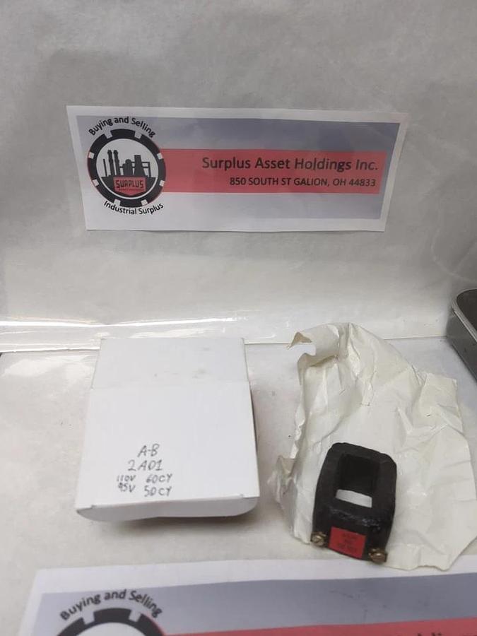 Used ALLEN-BRADLEY,2A01,COIL 110V 60CY 95V 50CY PRE-OWNED