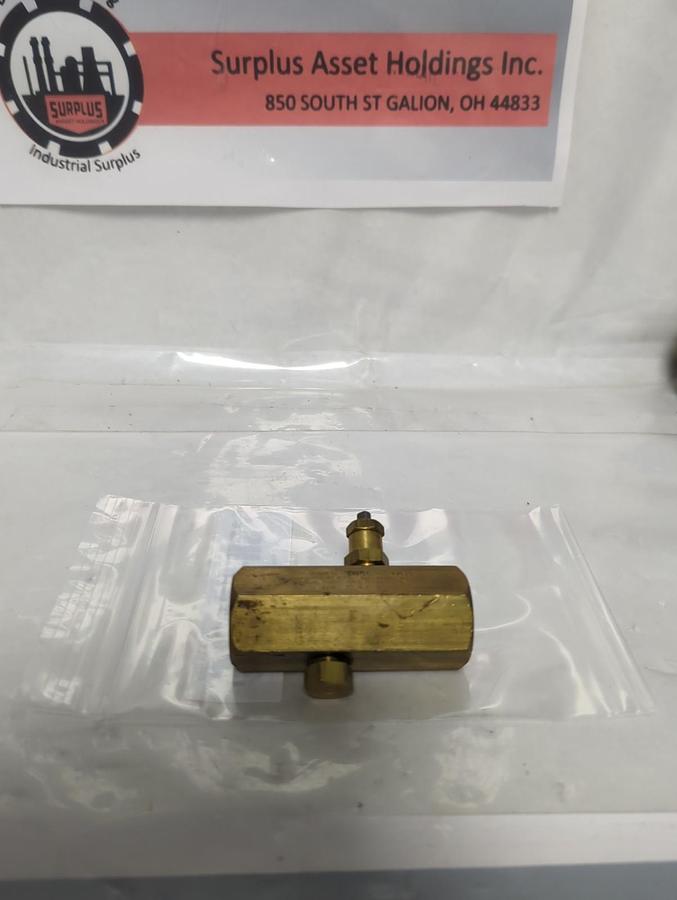 Used DELTROL,F25B,PNEU-TROL 3/8 INCH FLOW CONTROL VALVE PRE-OWNED