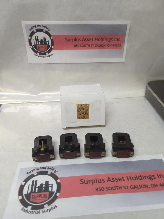 Used ALLEN-BRADLEY,0A86P,COIL 120V 60HZ 110V 50HZ LOT OF 4 PRE-OWNED