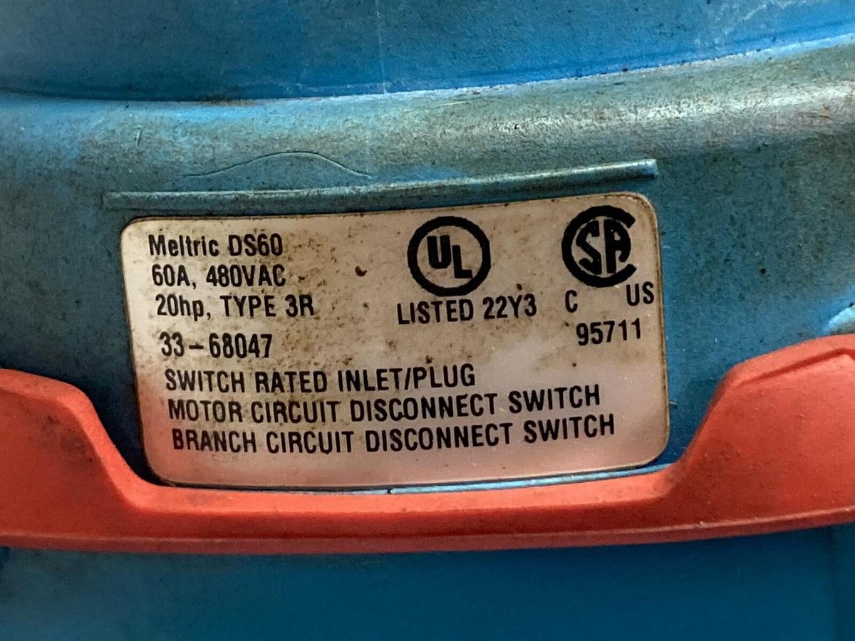 Used Meltric,33-68047,DS60 Inlet