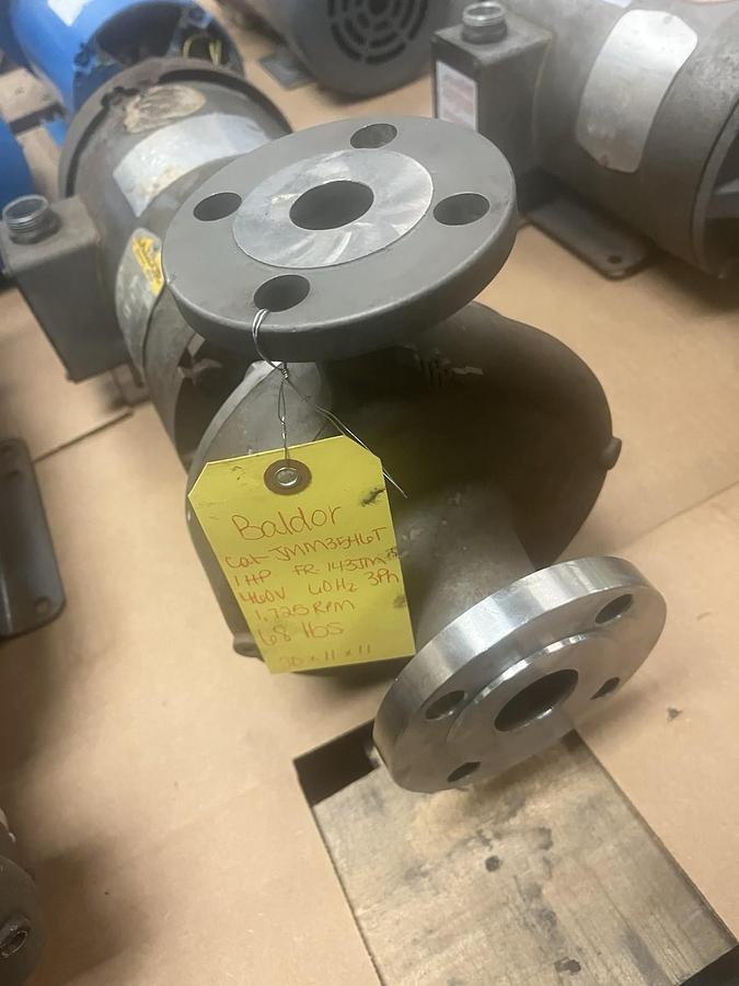 Used PRICE PUMP,1-1/2X3X6,CENTRIFUGAL PUMP BALDOR JMM3546T 1HP 1725RPM 3PH