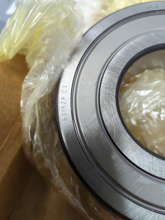 FAG,6315ZR.C3,DEEP GROOVE BALL BEARING NOS