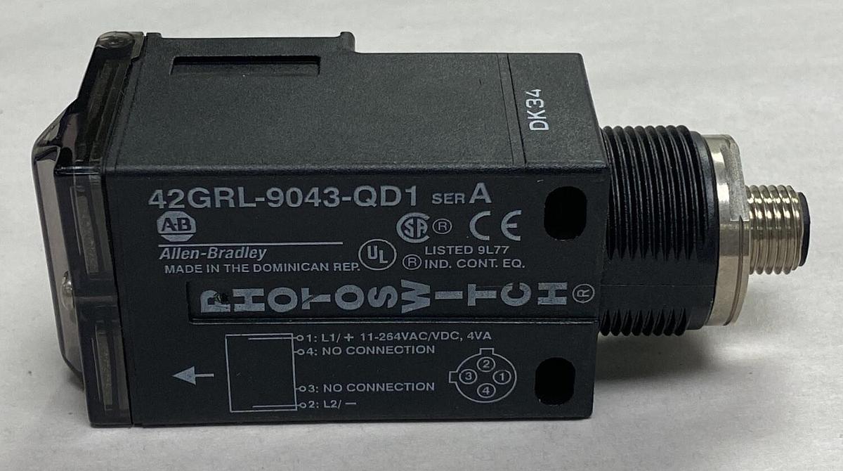ALLEN-BRADLEY,42GRL-9043-QD1, PHOTOSWITCH SENSOR LOT OF 2 NOS