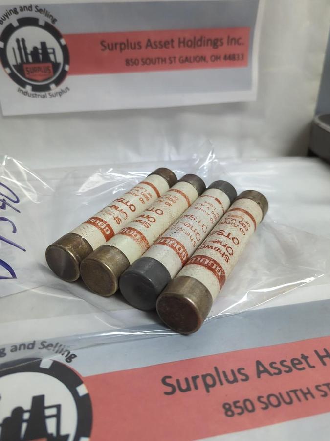 Used GOULD SHAWMUT,OTS40,ONE-TIME 40 AMP FUSE LOT OF 3 PRE-OWNED