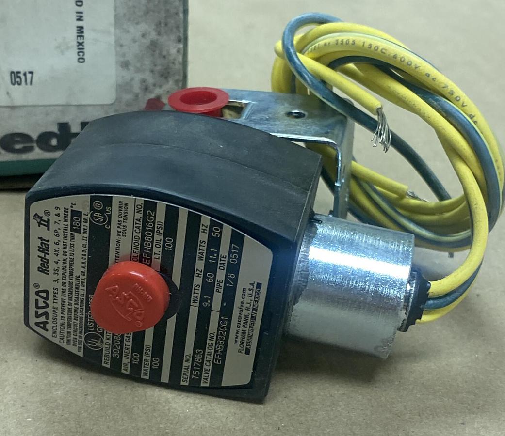 Asco,EFHB8320G1,Solenoid Valve 1/8" 120/60 110/50 NOS
