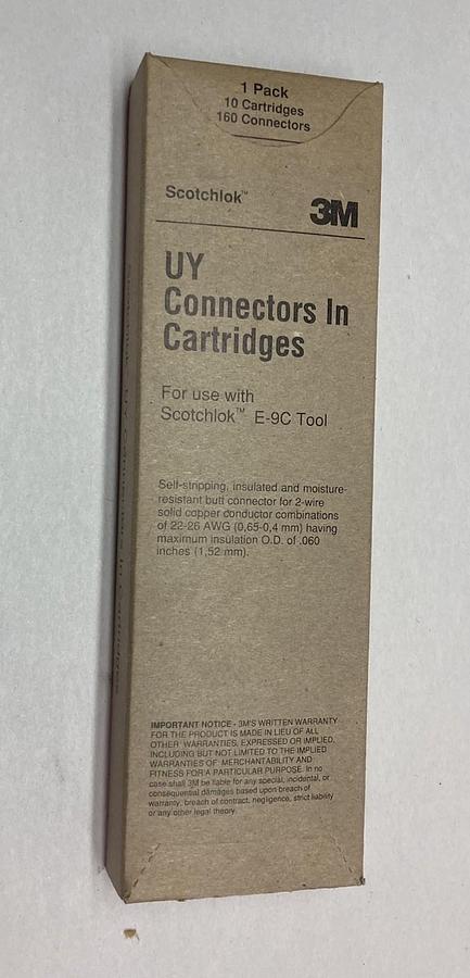 Scotchlok,3M UY E-9C Tool,Connectors In Cartridges LOT OF 160 Connectors