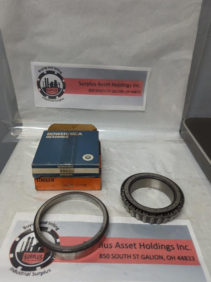 TIMKEN/BOWER,29620-29685,ROLLER BEARING CUP & CONE SET 2-3/4 INCH BORE NOS