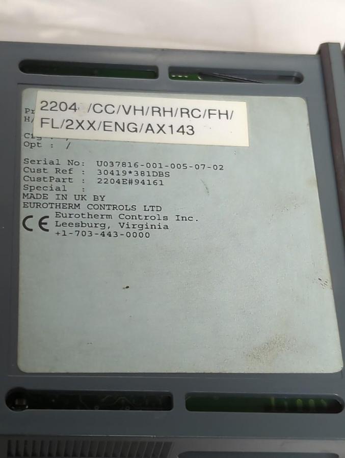 Used BARBER COLEMAN,2204/CC/VH/RH/RC/FH/FL/2XX/ENG/AX143,DIGITAL CONTROL UNIT