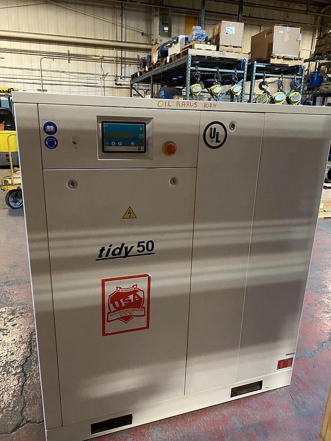 Used DALGAKIRAN,TIDY50,ROTARY SCREW AIR COMPRESSOR 50HP 230V PRESSURE 7BAR LOW HOURS!