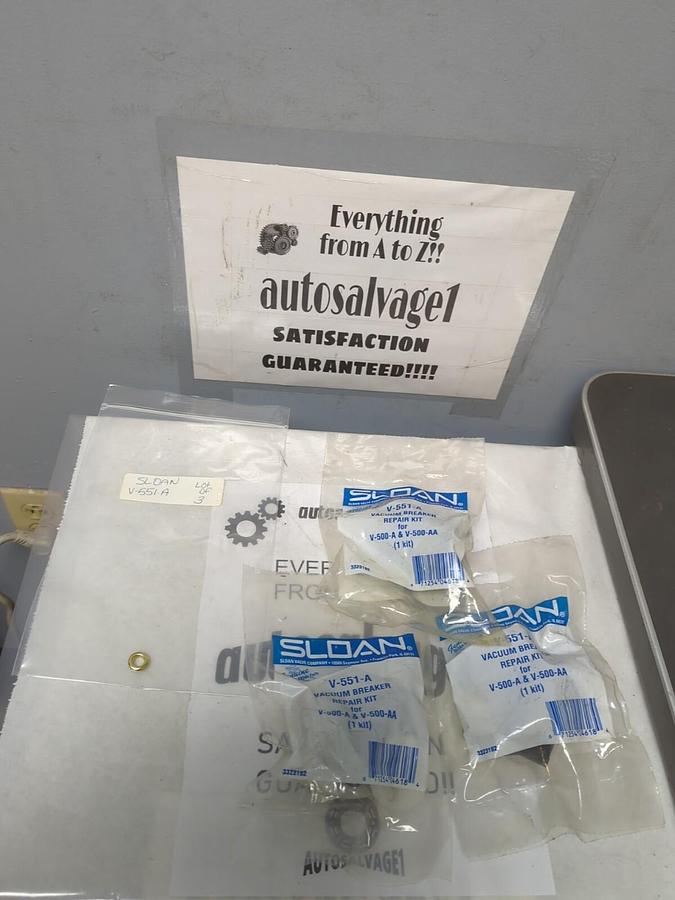 SLOAN,V-551-A,VACUUM BREAKER REPAIR KITS LOT OF 3 NEW