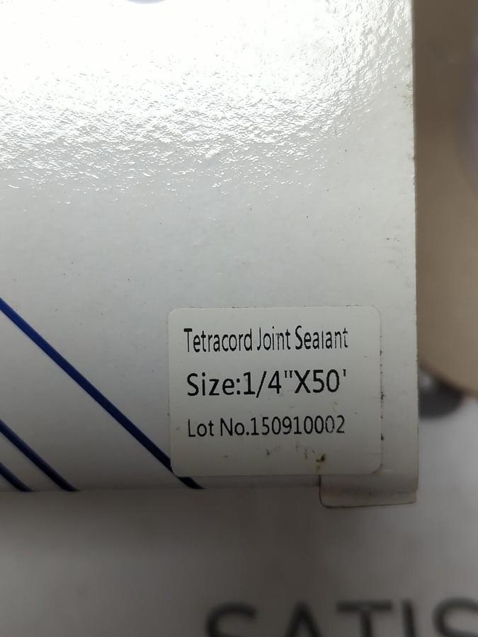 SEPCO,150910002,TETRACORD JOINT SEALANT 1/4 IN X 50 FT NEW