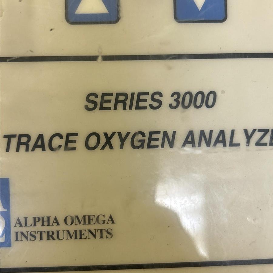 Used ALPHA OMEGA,SERIES 3000,TRACE OXYGEN ANALYZER
