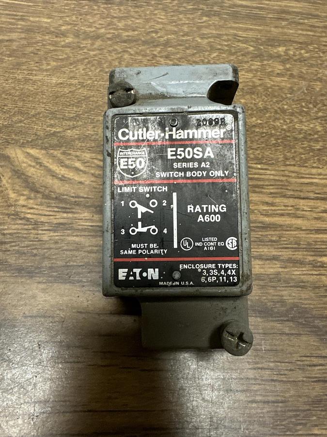 Used Eaton Cutler Hammer,E50SA,Limit Switch Body
